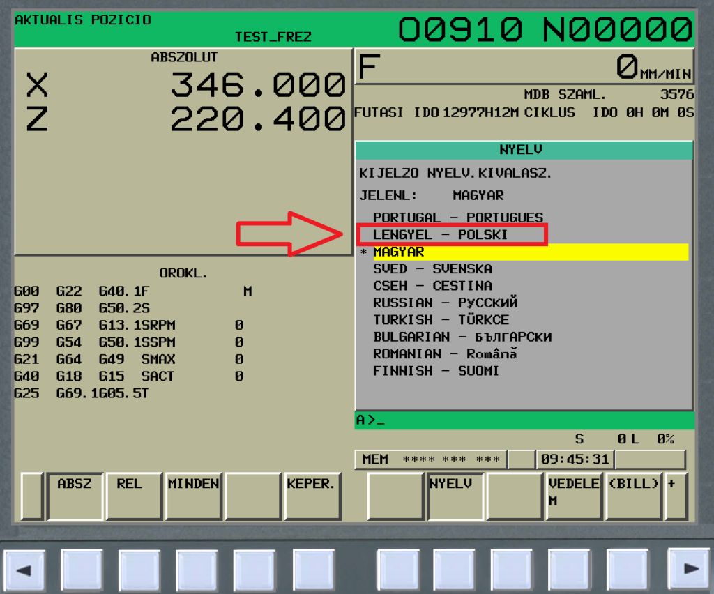 Wie Kann Ich Die Sprache In Der Fanuc Steuerung Andern Cnc Art